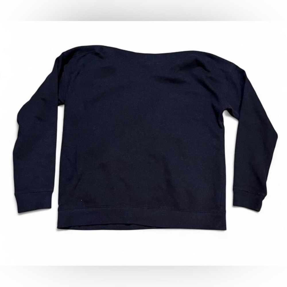 Maurices Women’s S Def Leppard Off The Shoulder Black Graphic Sweatshirt - Picture 2 of 7